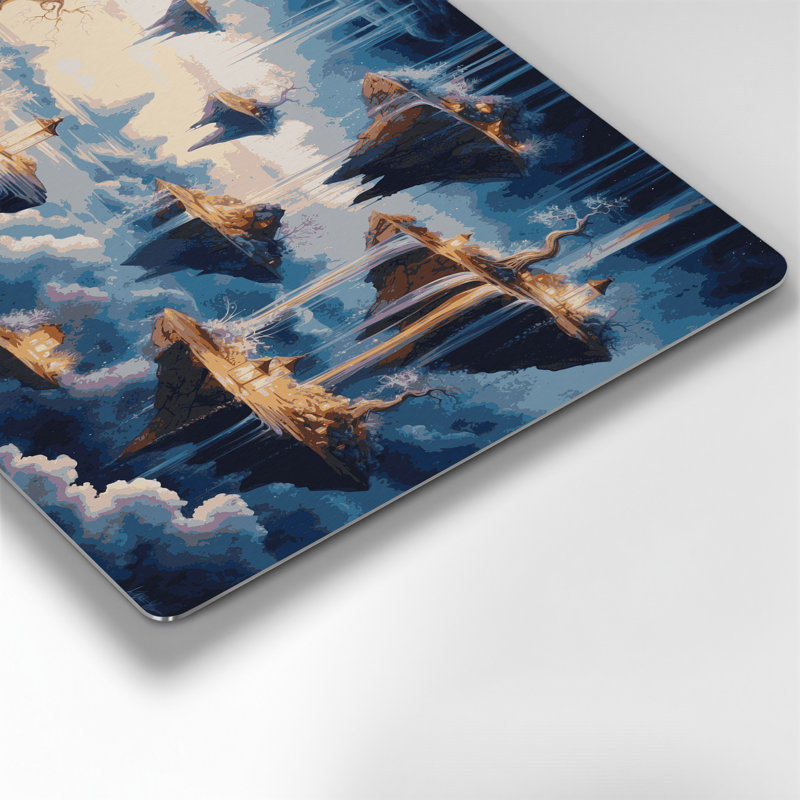 Art mural en métal Sci Fi, H 240 po x l 360 po x P 0,05 po