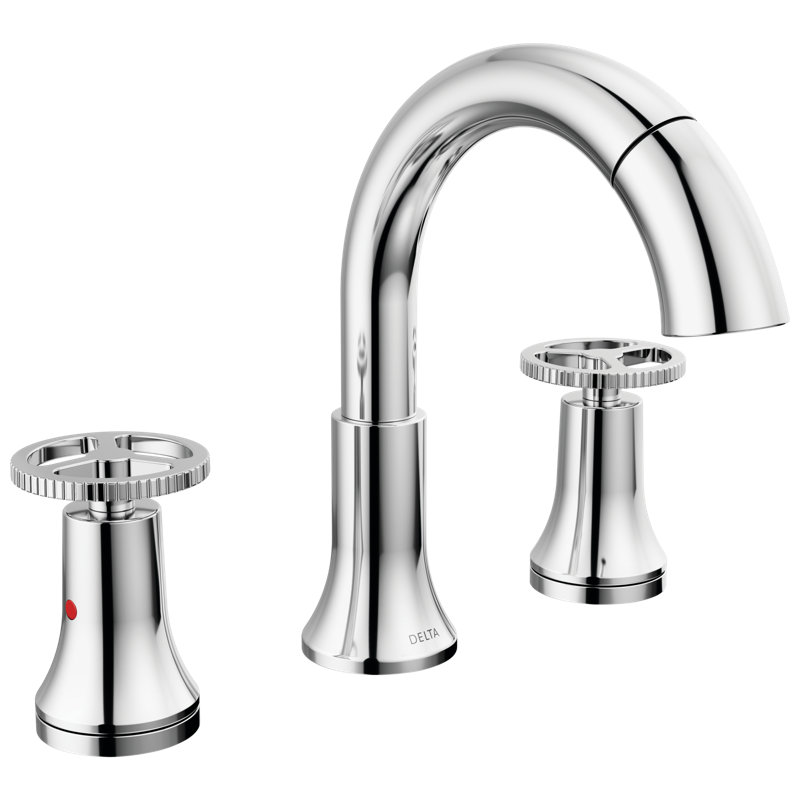 Robinet pour salle de bain à 3 trous avec douchette extractible Trinsic, Chrome