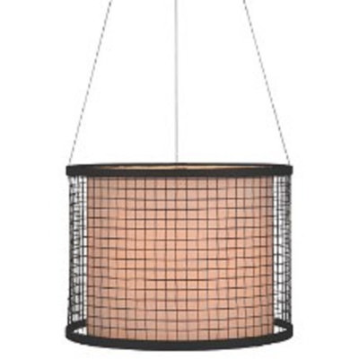Luminaire suspendu tambour 1 lumières unique Heid