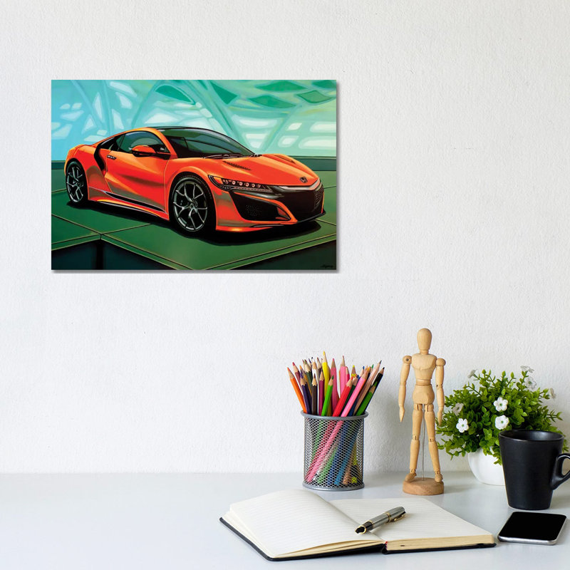 Honda Acura NSX 2016 by Paul Meijering - Wrapped Canvas Gallery-Wrapped Canvas Giclée