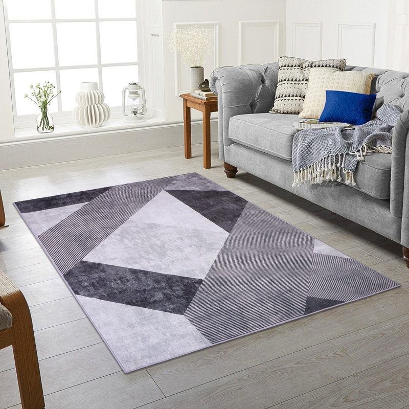 Buskey Geometric Area Rug, Rectangle 160 x 230cm