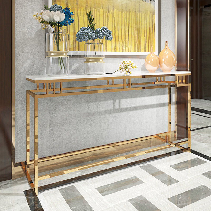 Console de luxe simple et moderne, 31.5" H x 63" W  x 11.8" D