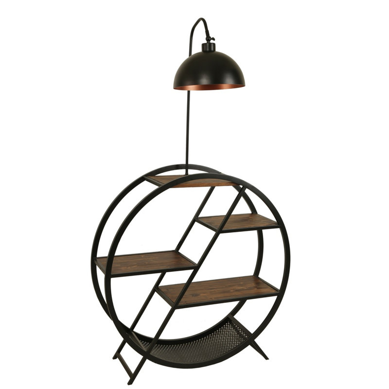 Losantville 165 H cm Task Floor Lamp, Walnut