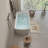 49" Acrylic Freestanding Soaking Bathtub, Square-Shape Japanese Soaking Hot Tub, Sit-In Design With Chrome Overflow And Drain, Glossy White-120935503