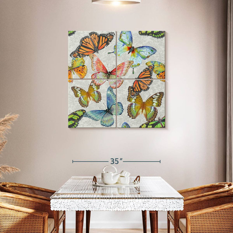 Brampt Butterfly Gathering, 38" H x 38" W