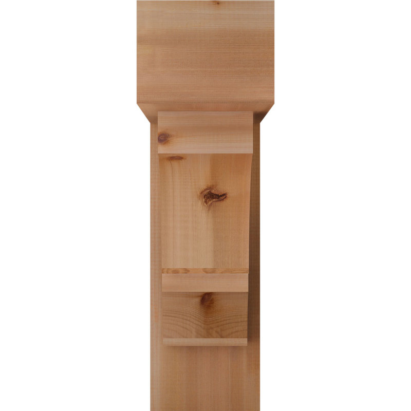 Support de bloc Balboa avec entretoise décalée, 28 x 24, Cèdre rouge occidental de l 8 po (scié brut)