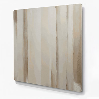 Abstract Color Field 100 Beige Metal Wall Art