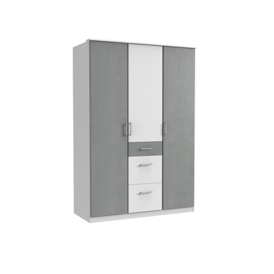 Arango 3 Door Manufactured Wood Wardrobe