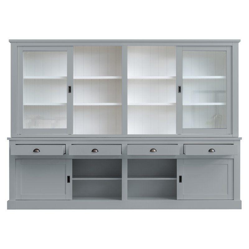 Butler Display Cabinet, Window Grey 