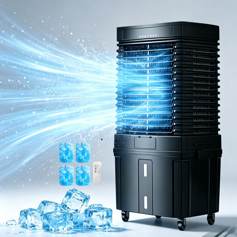 Refroidisseur d'air par évaporation portable 4000 avec 4 000 pieds cubes par minute 13,5gal