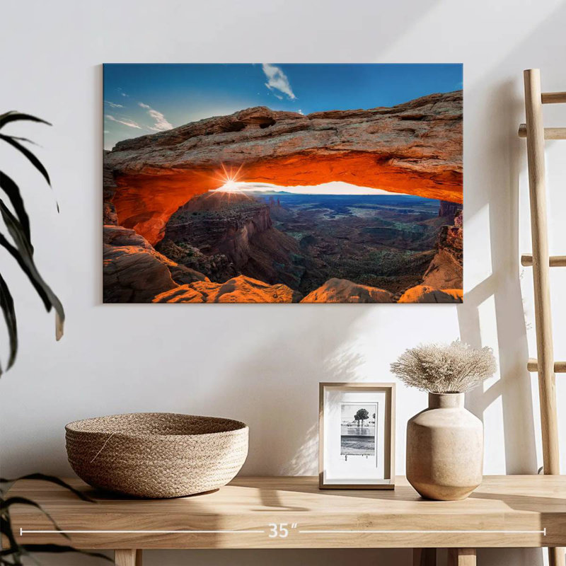 Alvord brillant lever de soleil à l'arche de Mesa, H 16 po x l 24 po