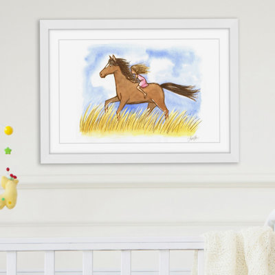 «Free As The Wind» par Phyllis Harris, reproduction encadrée