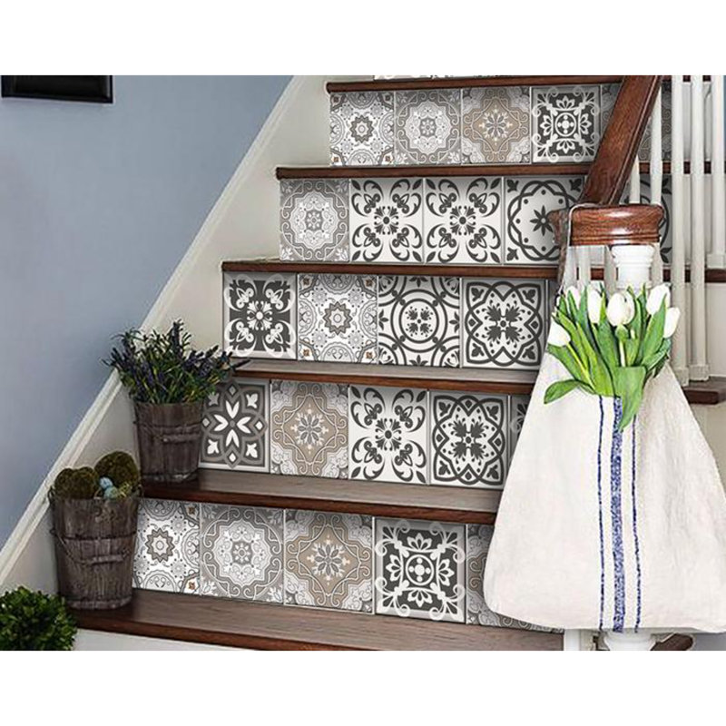 Adhésif décoratif à carreaux décoratifs, 4 po x 4 po