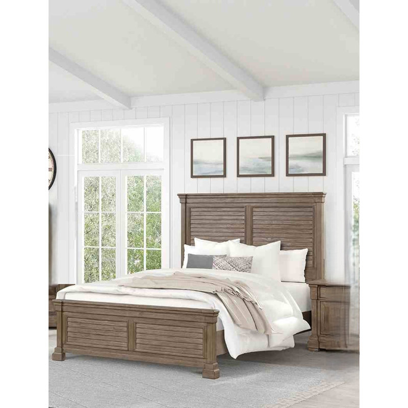 Ensemble de chambre à coucher 3 pièces Transitional, Très grand lit