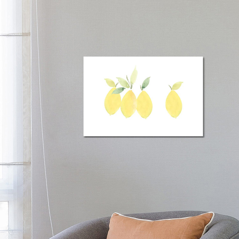 Lemons 1 Piece Wrapped Canvas Wall Art, 66.04 cm H x 45.72 cm W x 1.91 cm D