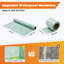 Ensemble de bordure de douche 38 po x 60 po, système de douche complet avec plateau, bordure, membrane imperméable, joints, coins, bride de fixation en ABS, truelle et niveau - drain excentré-113215081-122803692-122680590