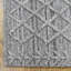 Tapis intérieur rectangulaire gris foncé en polypropylène tissé à la main Kilim-1526375446
