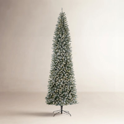 Johvan Frosted Pre-Lit Fir Christmas Tree