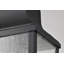 Neslisah - lanterne suspendue 1 lumière - noir mat avec verre bullé transparent