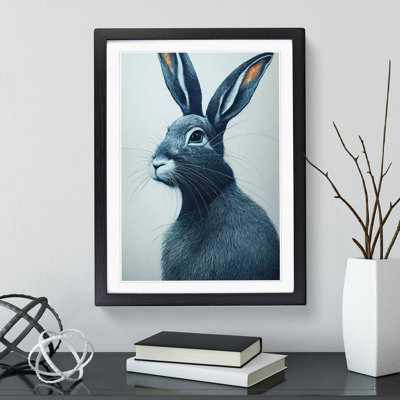 Curious Hare - Framed Print