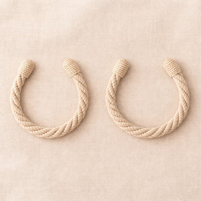 Élégants attaches de rideaux en corde - Retenues décoratives pour rideaux et rideaux - Parfait pour le salon, la chambre à coucher ou le bureau