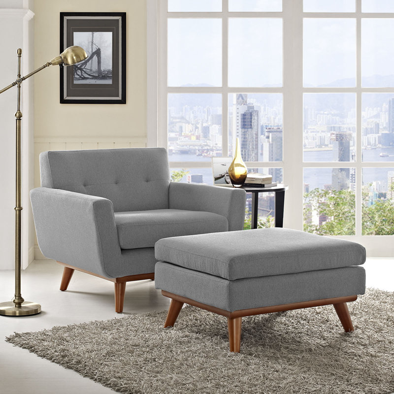 Engage 2 Piece Sectional Sofa, Gray Performance Velvet