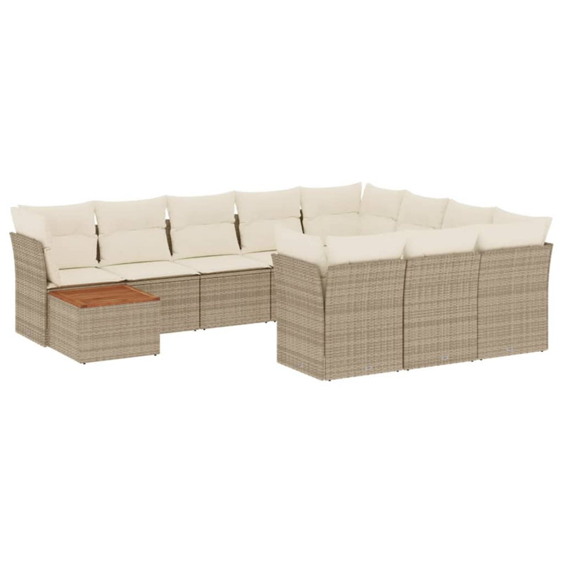 Ensemble de canapé de jardin Vidaxl beige