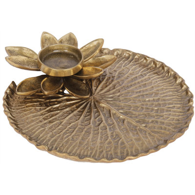 Porte-bougie en forme de fleur de lotus fait à la main en forme de fleur de lotus 7 pouces