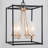 Narquise 4 - Light Iron Dimmable Chandelier