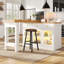 Wood Kitchen Island-1154902641