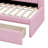 Platform Bed With USB Ports And LED Belt, Upholstered Bed Frame With Trundle, No Box Spring Needed-1007919441-1007919447