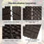 Carreaux de terrasse composites imbriqués pour une utilisation extérieure et intérieure, résistant aux intempéries, optimisé pour le drainage, installation sans outil, conception découpable.-128560049-128560050