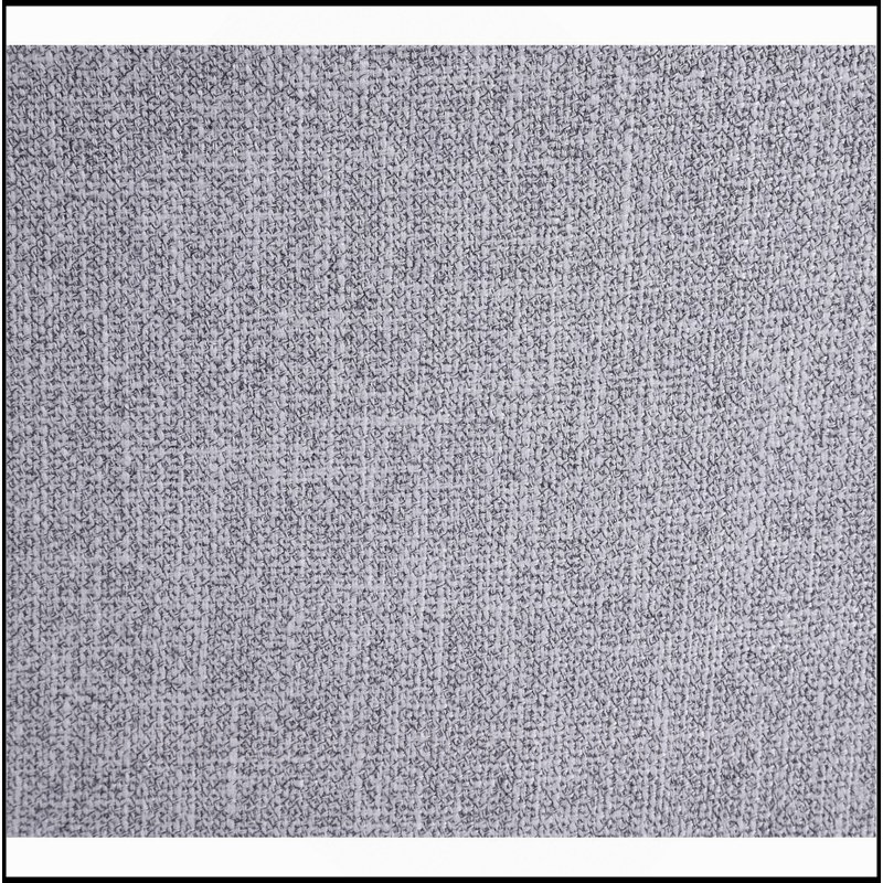 Ensemble de 2 chaises d'appoint rembourrées en lin gris, finition chêne gris