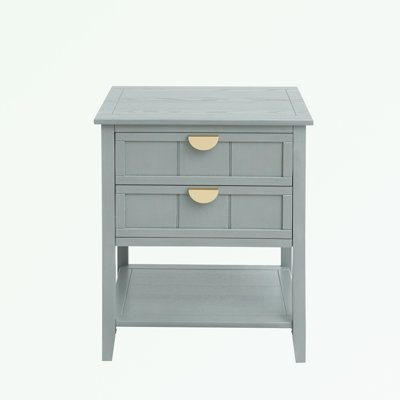 2 Drawer Side Table