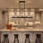 6-Light Kitchen Island Linear Chandelier