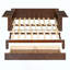Lit de jour avec bureau amovible, tiroirs de rangement et table d'appoint hydraulique-764791869-764791868