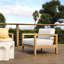 Chaise d'appoint rembourrée Boe, gris clair