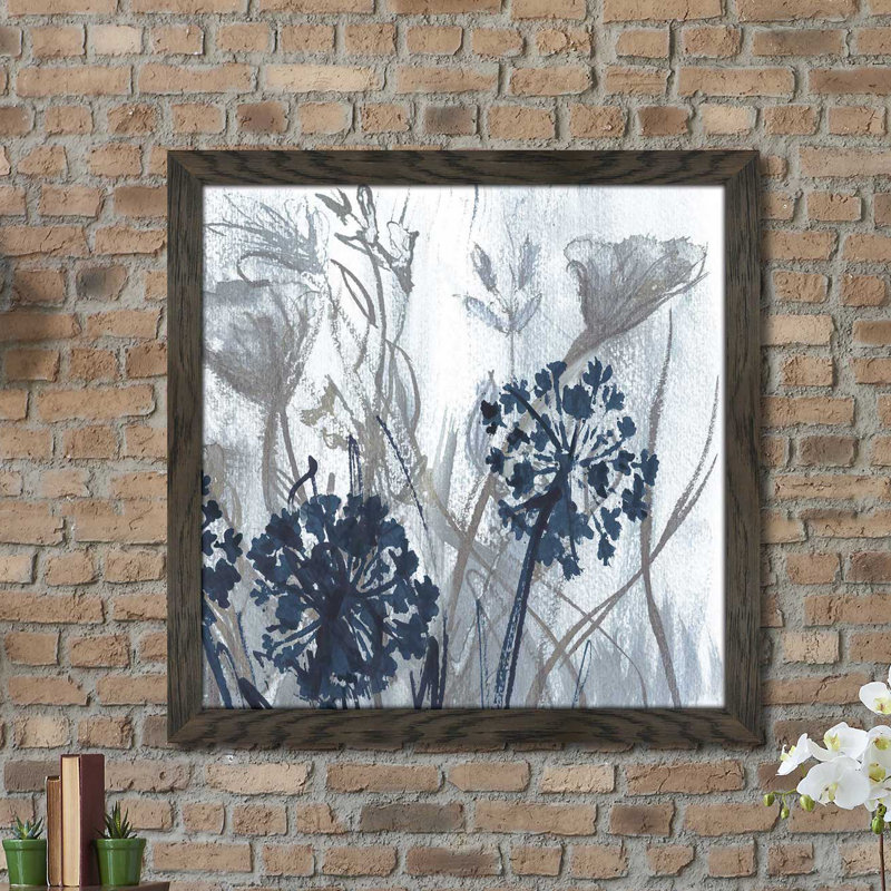 Indigo Field 2 par Susan Jill - reproduction de cadre photo, H 39,5 po x l 39,5 po x P 0,75 po