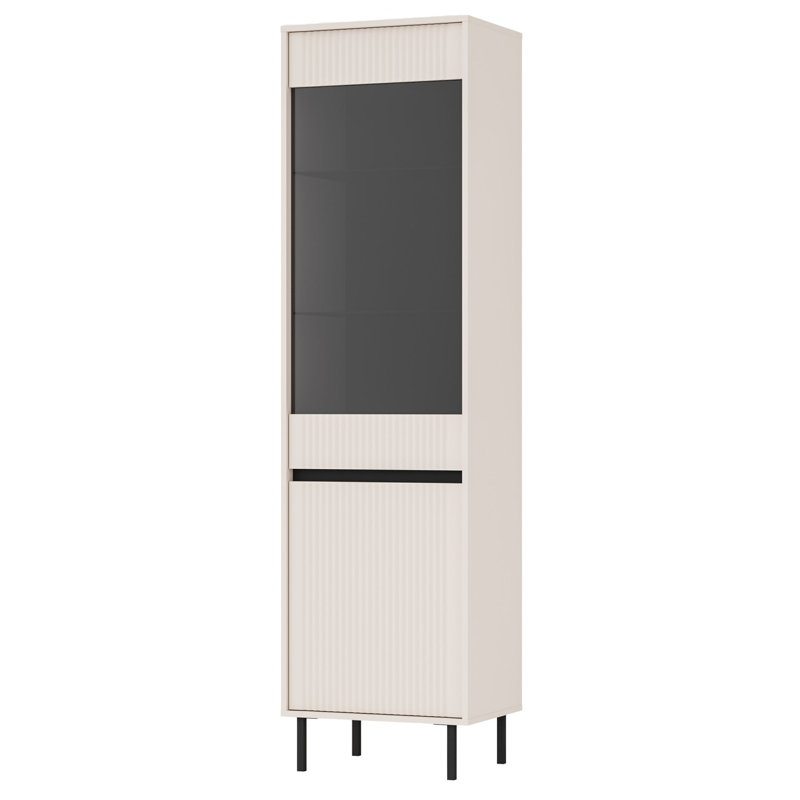 Bisleidy Display Cabinet, Beige