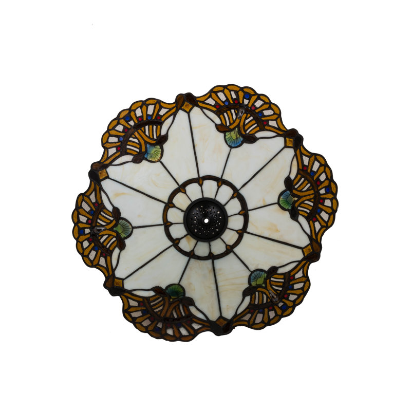20 po de large avec abat-jour bijoux, H 8,5 po x l 20 po x P 20 po