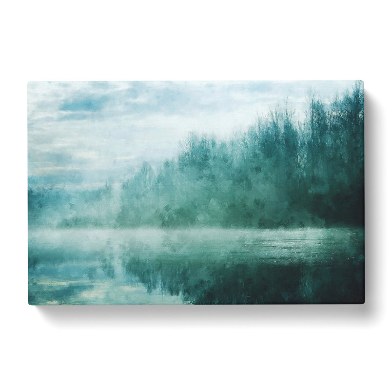 Forest And Lake Vol.1 - Wrapped Canvas Painting, 35cm H x 50cm W x 3cm D