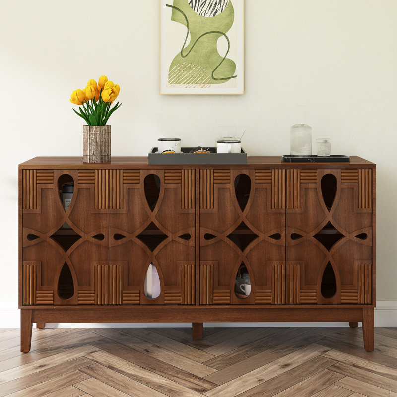 Buffet 60,5 "Mid Century, Brun
