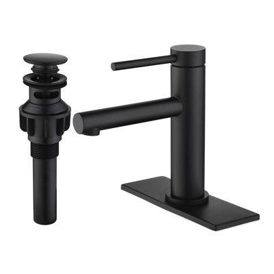 Robinet de salle de bain monocorps et monocommande avec drain