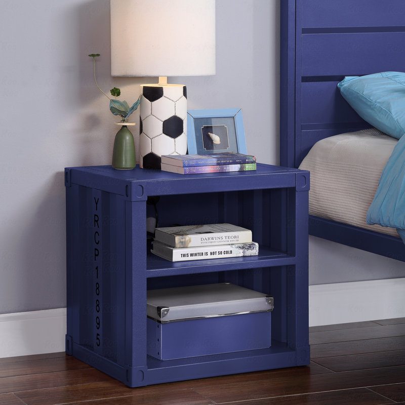 Table de chevet pour chambre à coucher avec tablette ouverte