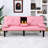 PVC Leather Convertible Futon Sofa Bed-1187448366