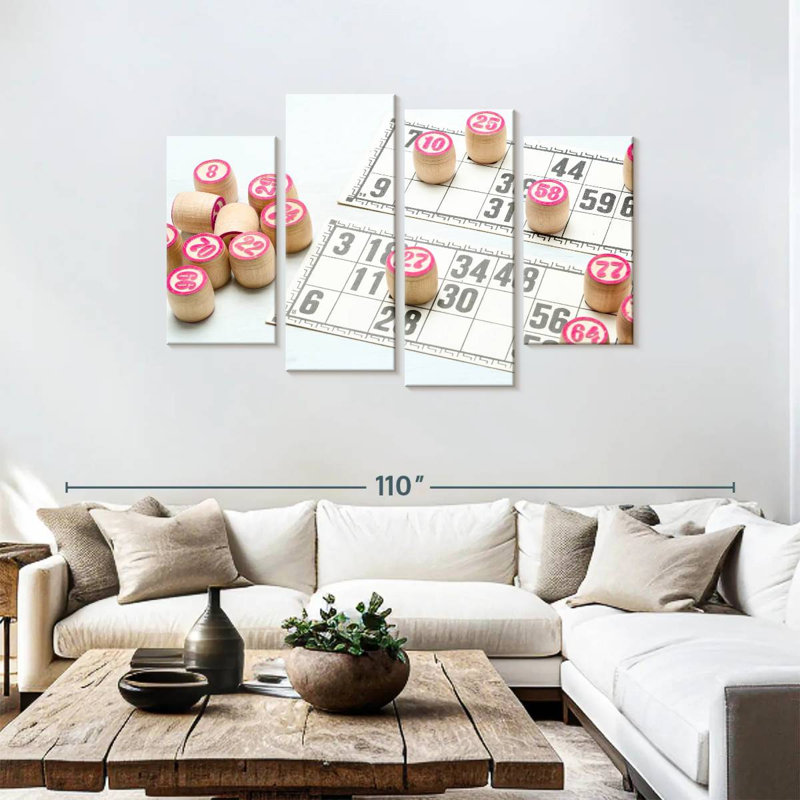 Senne Bingo Game, 48'' H x 75'' W