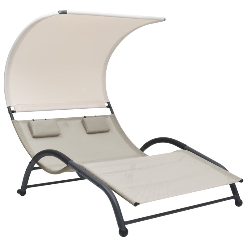 Chaise longue simple Paizlei, gris
