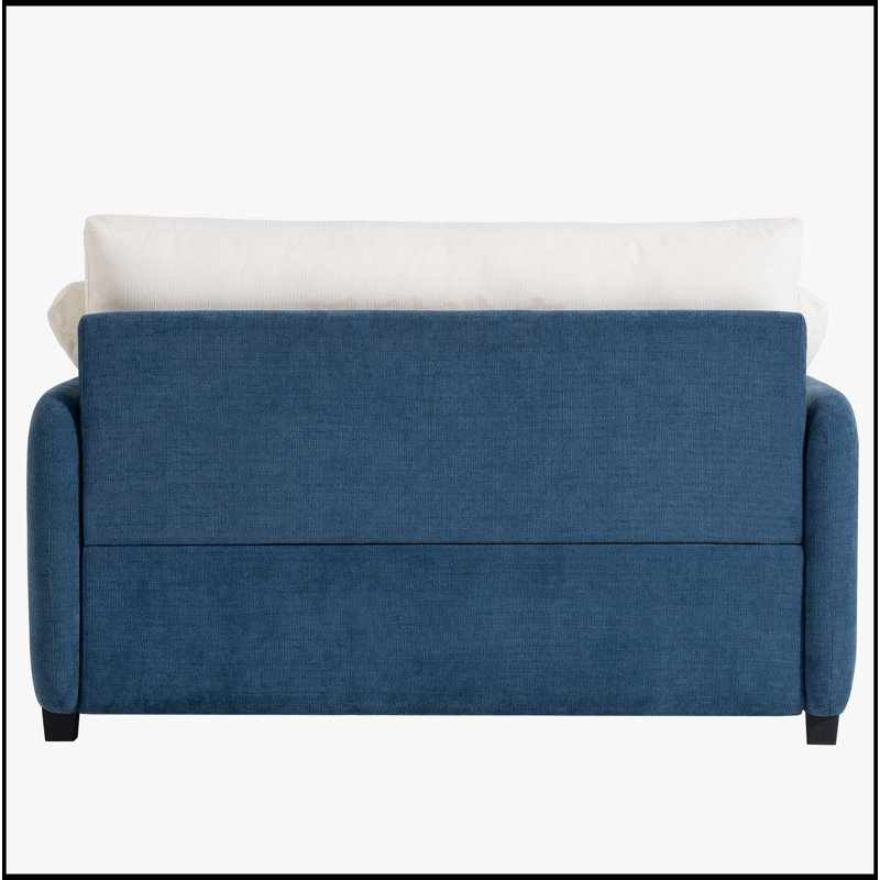 Canapé simple surdimensionné en chenille 50 * 43 ", Chenille bleu