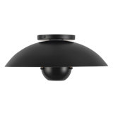 Umbra 14-in Black Semi-Flush Mount