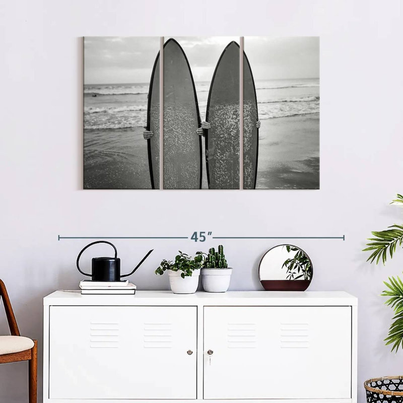 Reproduction d'art sur toile monochromes, H 38 po x l 24 po x P 1,25 po